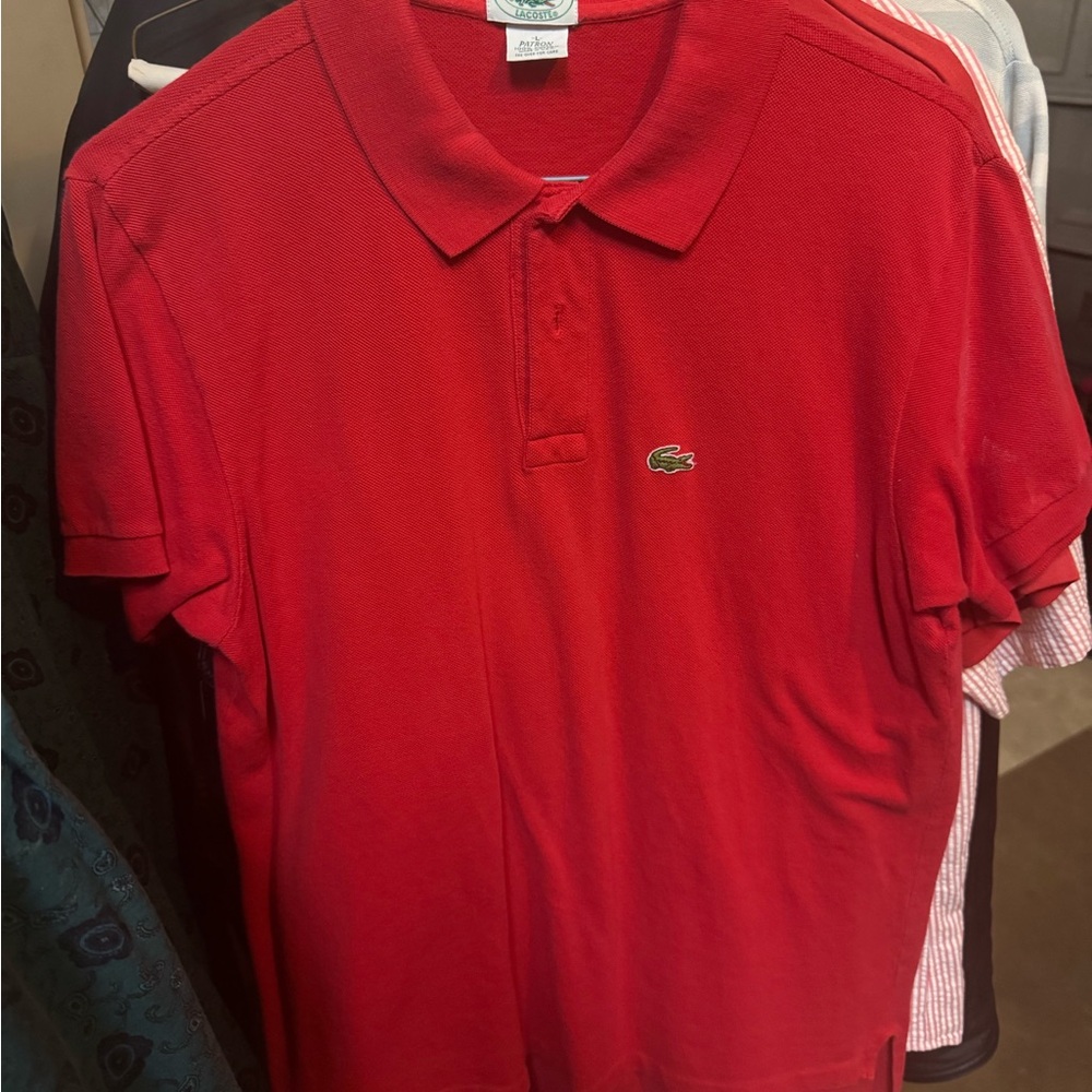 Lacoste Vibrant Red Polo Shirt
